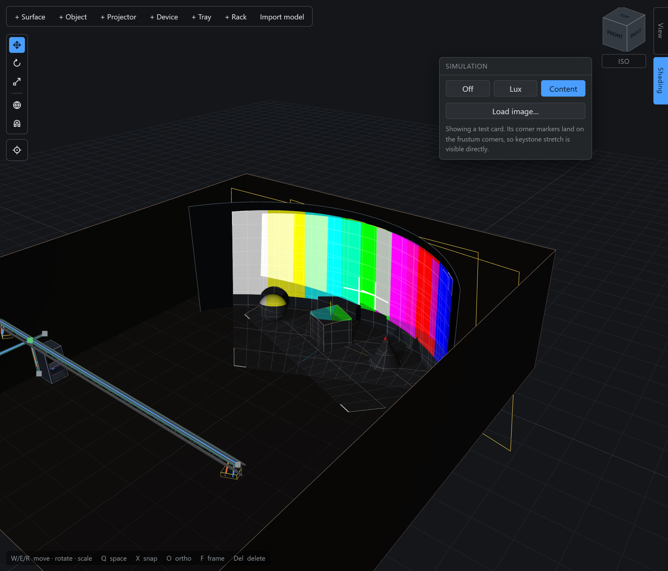 Content preview showing two overlapping test cards