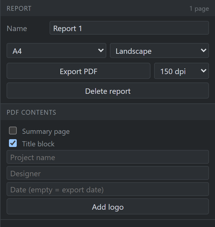 The report inspector