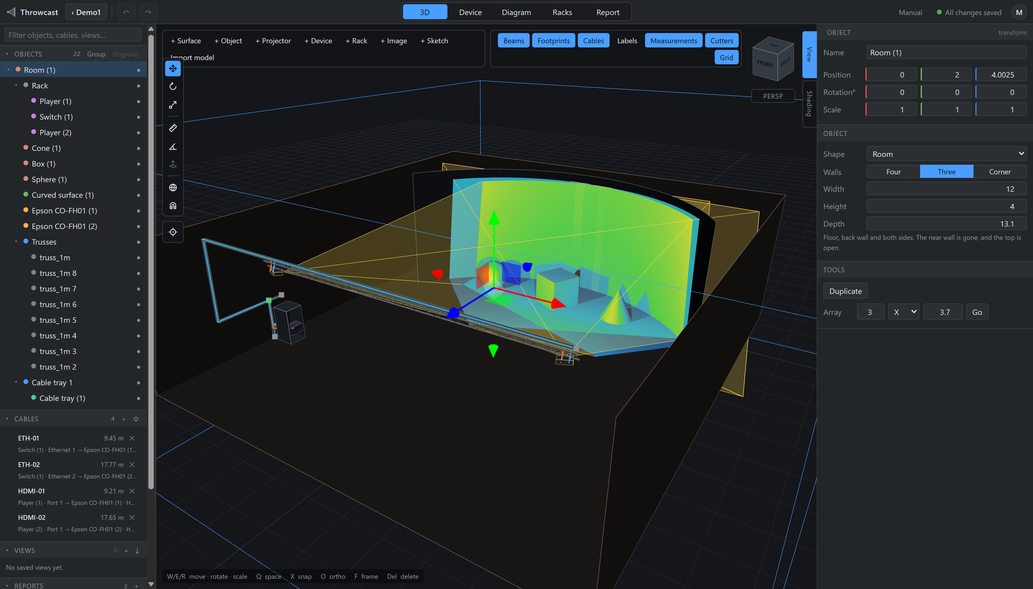 The View display cluster open